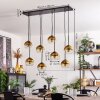 KOYOTO Pendant Light - glass gold, clear, 8-light sources