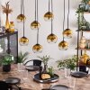 KOYOTO Pendant Light - glass gold, clear, 8-light sources