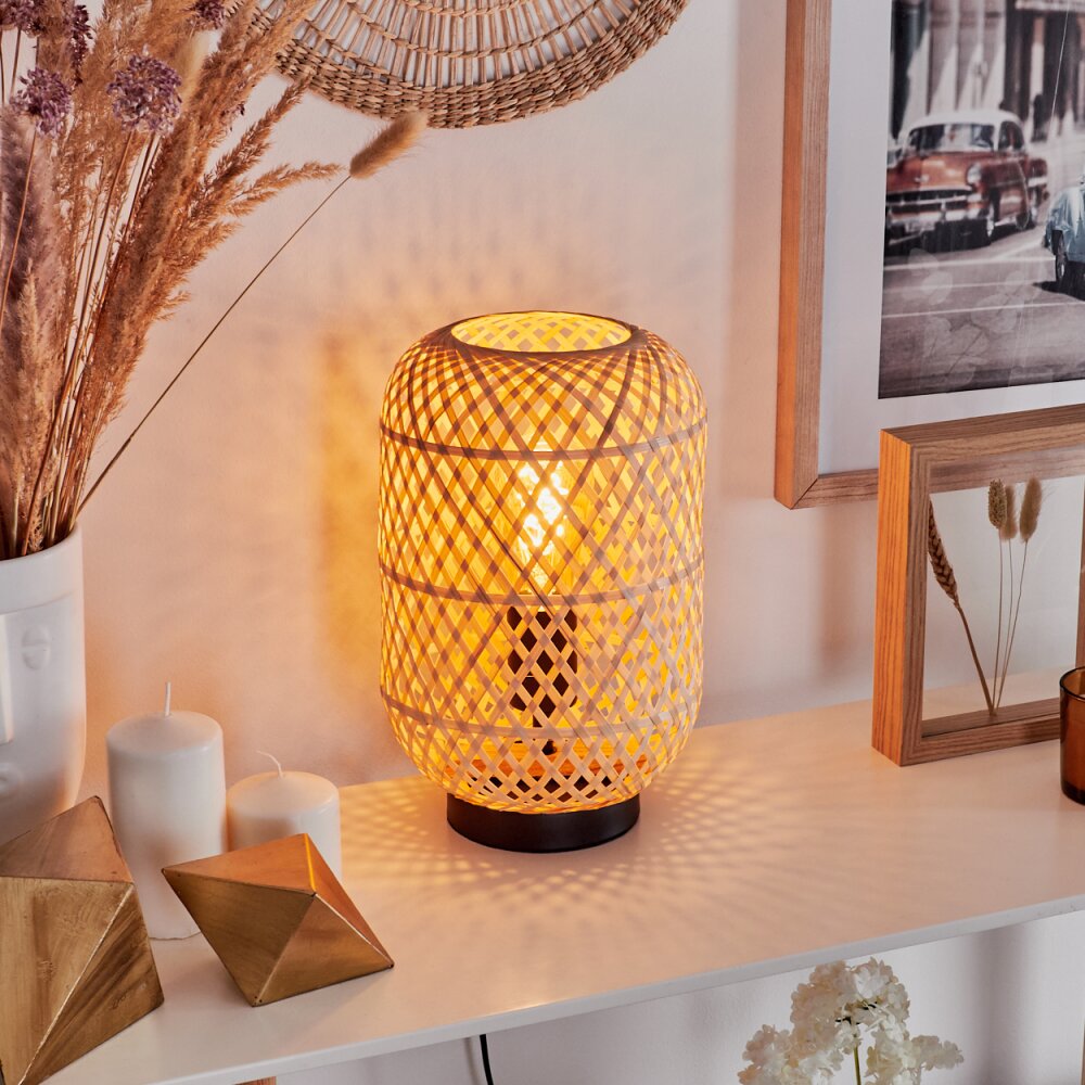 BAURO Table lamp Ecru, black, 1-light source