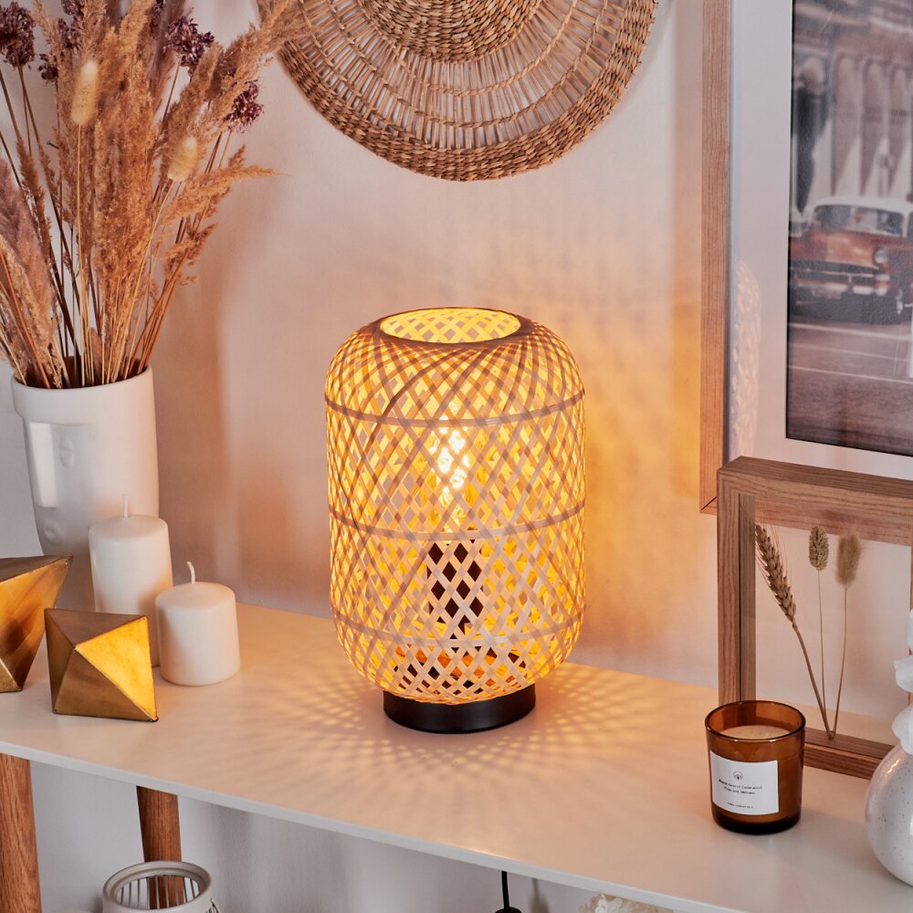 BAURO Table lamp Ecru, black, 1-light source