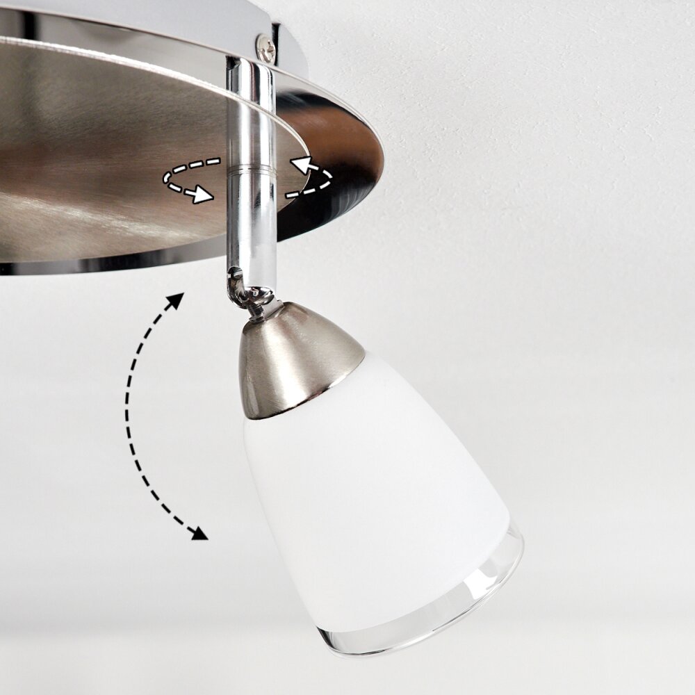 HOLUALOA Ceiling Light LED matt nickel, 3-light sources