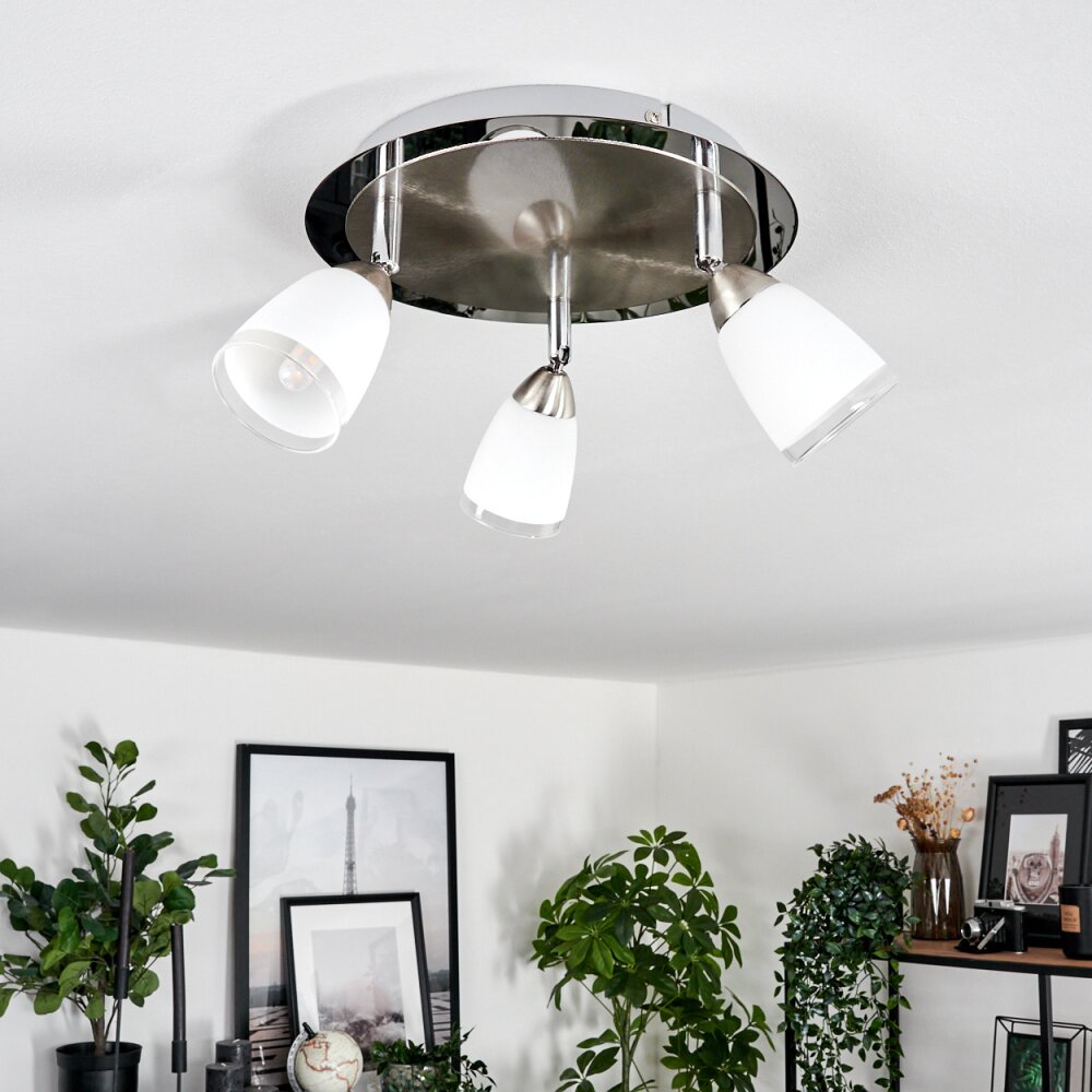 HOLUALOA Ceiling Light LED matt nickel, 3-light sources