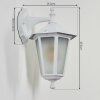 LORIA Outdoor Wall Light white, 1-light source