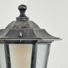 LORIA Outdoor Wall Light black, silver, 1-light source, Motion sensor