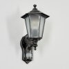 LORIA Outdoor Wall Light black, silver, 1-light source, Motion sensor