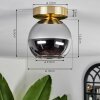 KOYOTO Ceiling Light - glass brass, black, 1-light source