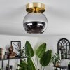 KOYOTO Ceiling Light - glass brass, black, 1-light source