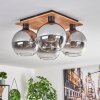 KOYOTO Ceiling Light - glass Ecru, black, 4-light sources