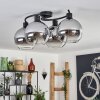 KOYOTO Ceiling Light - glass clear, Smoke-coloured, 4-light sources