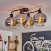 KOYOTO Ceiling Light - glass clear, Smoke-coloured, 4-light sources