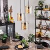 PARANE Pendant Light - glass Amber, 3-light sources