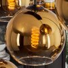 KOYOTO Pendant Light - glass gold, clear, 8-light sources