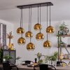 KOYOTO Pendant Light - glass gold, clear, 8-light sources