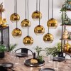 KOYOTO Pendant Light - glass gold, clear, 8-light sources