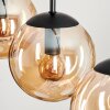 GASTOR Pendant Light - glass Amber, 5-light sources