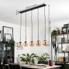 GASTOR Pendant Light - glass Amber, 5-light sources