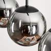 GASTOR Pendant Light - glass Smoke-coloured, 5-light sources