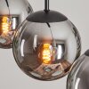 GASTOR Pendant Light - glass Smoke-coloured, 5-light sources