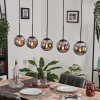 GASTOR Pendant Light - glass Smoke-coloured, 5-light sources