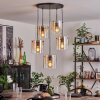 PARANE Pendant Light - glass Amber, clear, 5-light sources