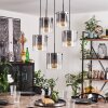 PARANE Pendant Light - glass clear, Smoke-coloured, 5-light sources