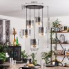 PARANE Pendant Light - glass clear, Smoke-coloured, 5-light sources