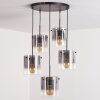 PARANE Pendant Light - glass clear, Smoke-coloured, 5-light sources