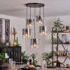 PARANE Pendant Light - glass clear, Smoke-coloured, 5-light sources