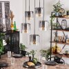 PARANE Pendant Light - glass clear, Smoke-coloured, 5-light sources