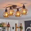 KOYOTO Ceiling Light - glass Amber, 4-light sources