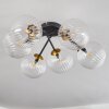 CHEHALIS Ceiling Light gold, black, 6-light sources