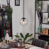 GASTOR Pendant Light - glass black, 1-light source