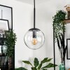 GASTOR Pendant Light - glass black, 1-light source