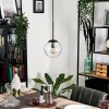 GASTOR Pendant Light - glass black, 1-light source