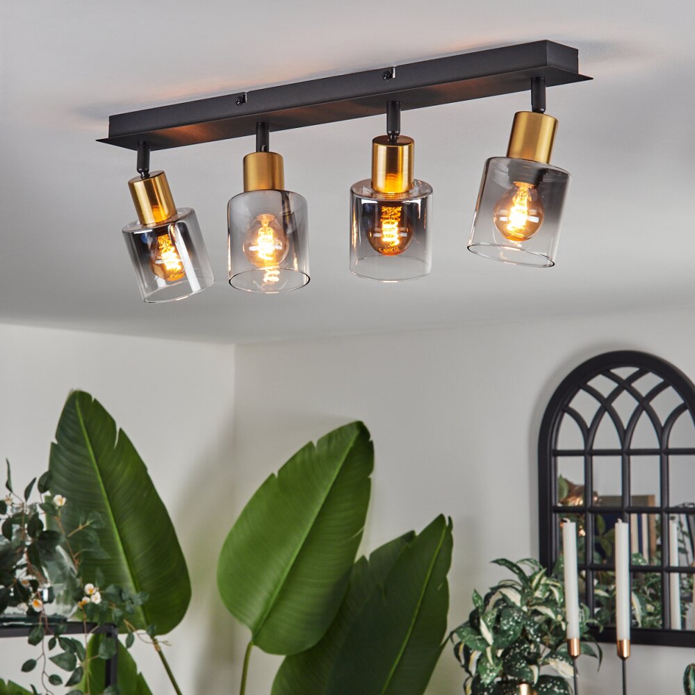 LETEQUE Ceiling Light black, 4-light sources