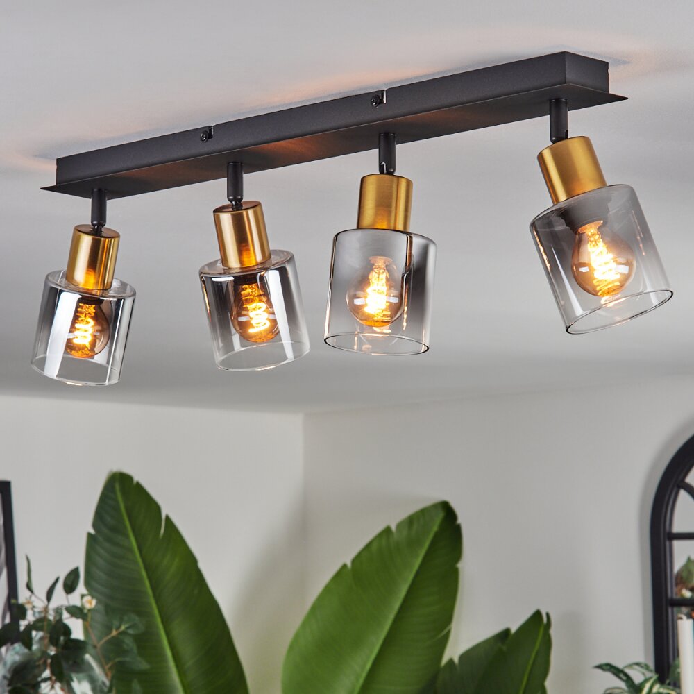 LETEQUE Ceiling Light black, 4-light sources