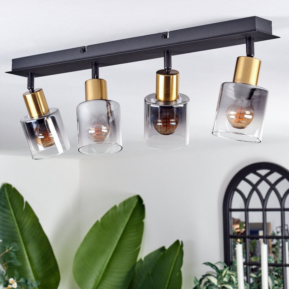 LETEQUE Ceiling Light black, 4-light sources