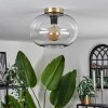 APEDO Ceiling Light - glass brass, 1-light source