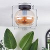 APEDO Ceiling Light - glass Amber, 1-light source