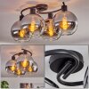 KOYOTO Ceiling Light - glass chrome, clear, Smoke-coloured, 4-light sources