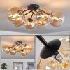 CHEHALIS Ceiling Light Amber, clear, 6-light sources