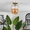 APEDO Ceiling Light - glass brass, 1-light source