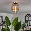 APEDO Ceiling Light - glass brass, 1-light source