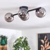 CHEHALIS Ceiling Light - glass Smoke-coloured, 4-light sources