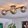 CHEHALIS Ceiling Light - glass Smoke-coloured, 4-light sources