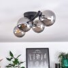 CHEHALIS Ceiling Light - glass Smoke-coloured, 4-light sources