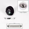 GASTOR Ceiling Light - glass chrome, clear, Smoke-coloured, 1-light source