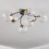 CHEHALIS Ceiling Light - glass gold, black, 6-light sources