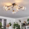 CHEHALIS Ceiling Light - glass gold, black, 6-light sources