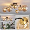 CHEHALIS Ceiling Light - glass gold, black, 6-light sources